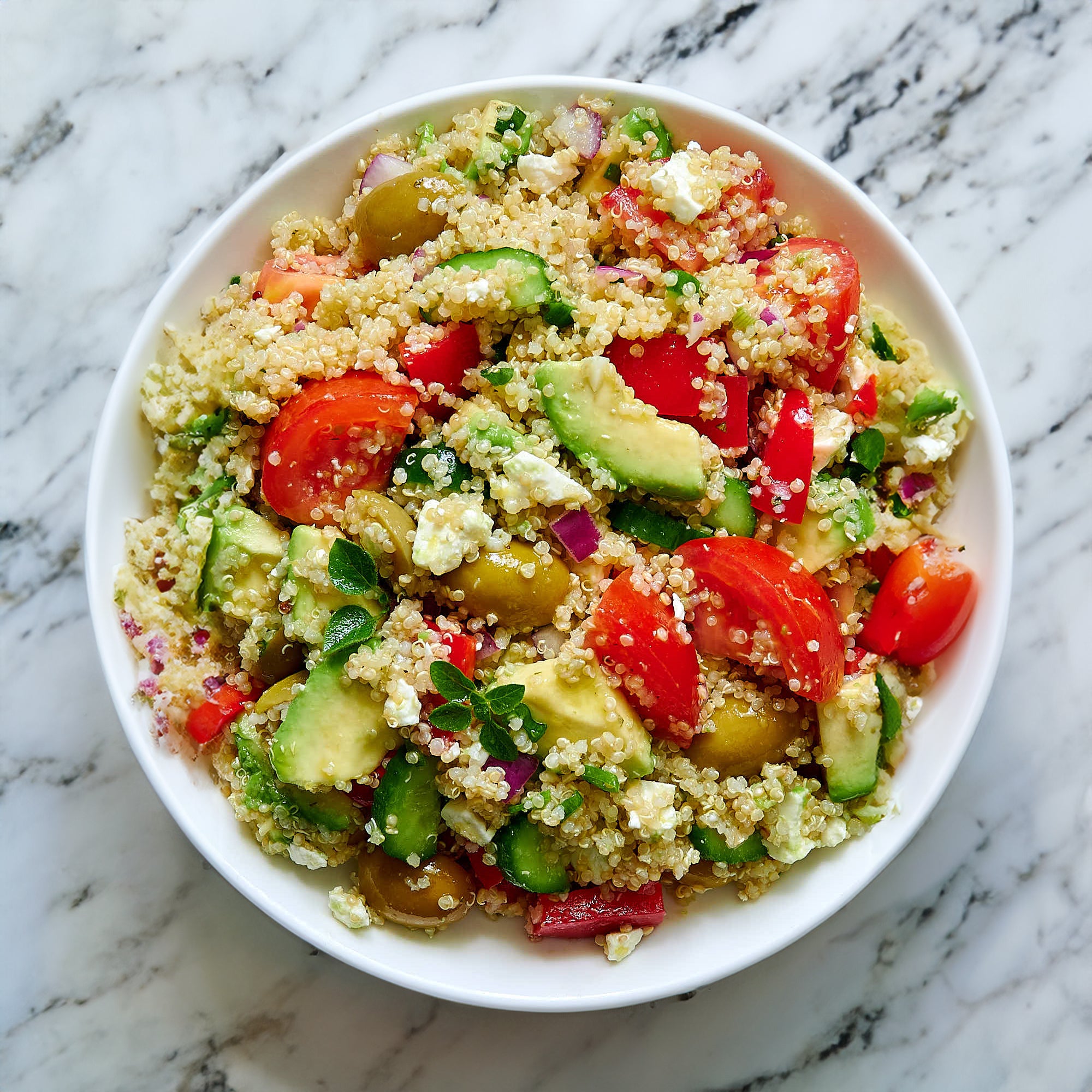 quinoa power bowl - teta's olives